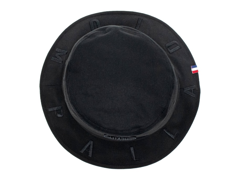 Chapéu Balde De Paládio Logotipo Borda Preta