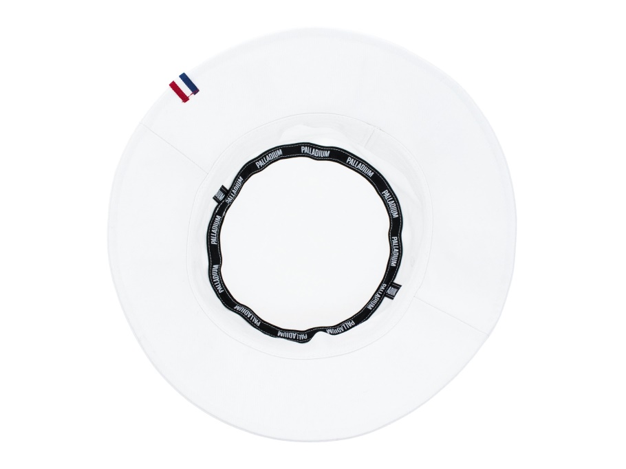 Chapéu Balde De Paládio Logotipo Borda Branca