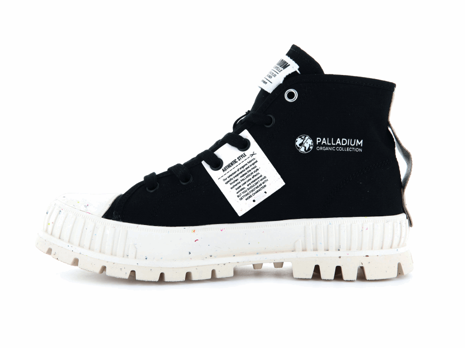 Palladium Pallashock Mid Orgânico Preto
