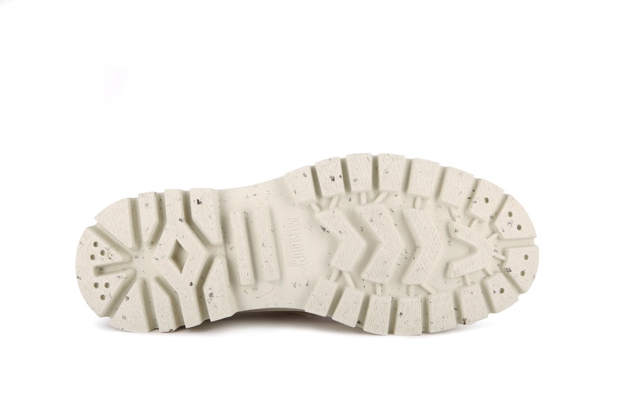 Palladium Pallashock Mid Organic Star Branco