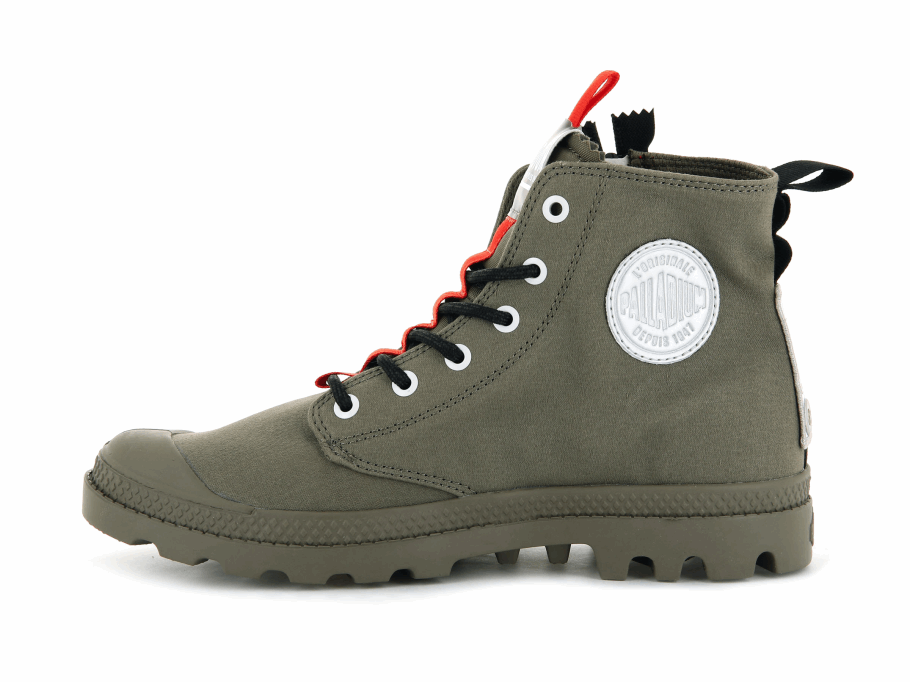 Palladium Pampa Hi Bilhete Para A Terra Verde Escuro