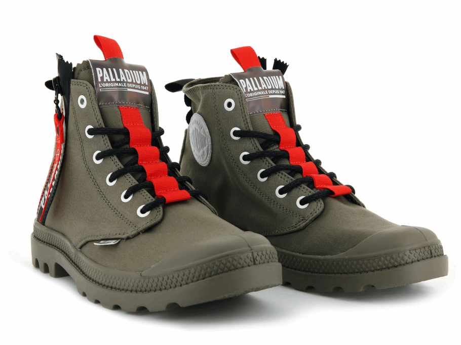 Palladium Pampa Hi Bilhete Para A Terra Verde Escuro