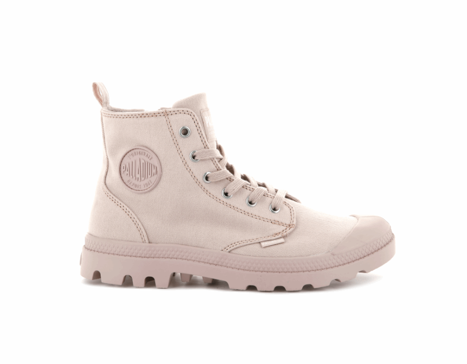 Palladium Pampa Hi Zip Canvas De Pêssego Chicote