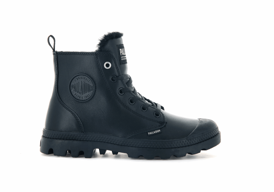 Palladium Pampa Hi Zip Couro S Preto