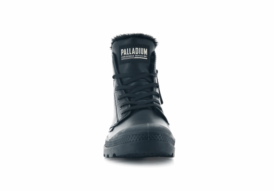 Palladium Pampa Hi Zip Couro S Preto
