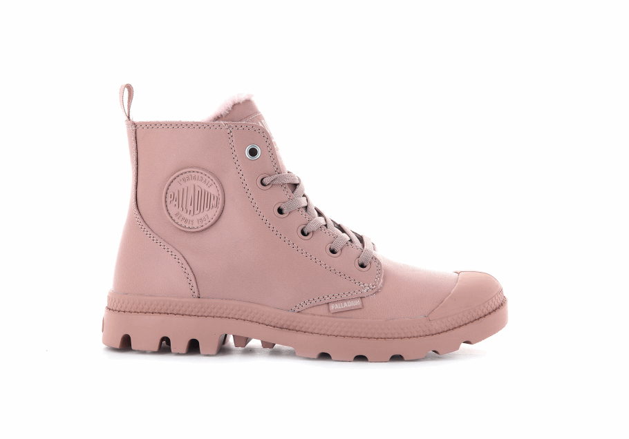 Palladium Pampa Hi Zip Couro S Misty Rose