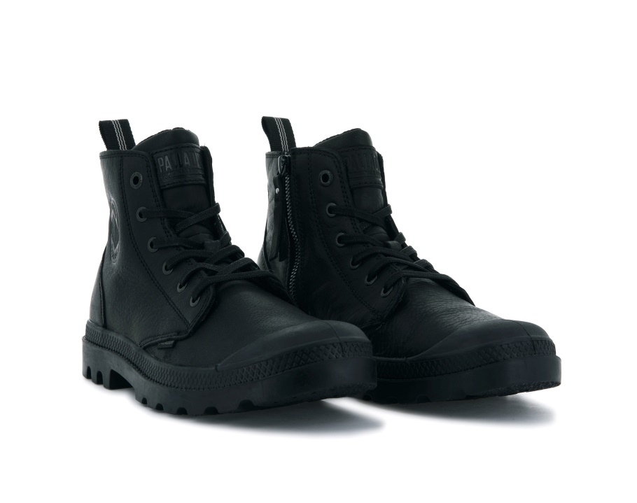 Palladium Pampa Hi Zip Lth Ess Preto
