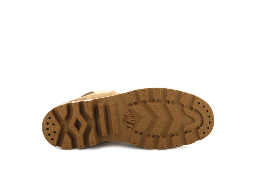 Paládio Pampa Hi Zip Nobuck âmbar Ouro