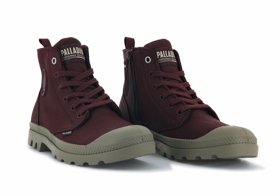Palladium Pampa Hi Zip Sl Chocolate Decadente