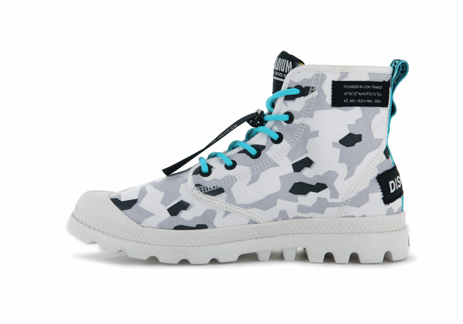 Palladium Pampa Lite Overlab Camo Geleira Cinza Camuflagem