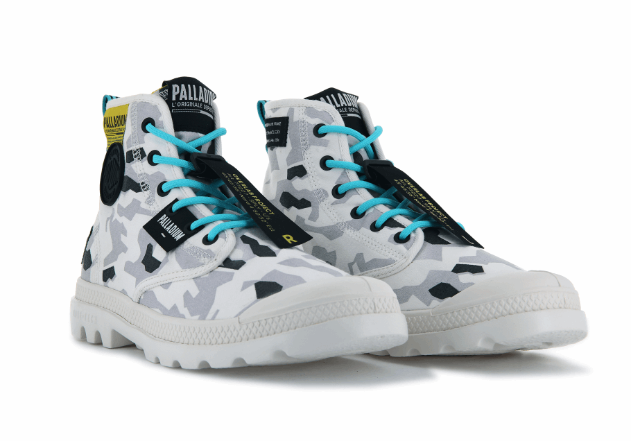 Palladium Pampa Lite Overlab Camo Geleira Cinza Camuflagem