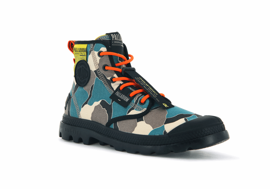 Palladium Pampa Lite Overlab Camuflagem Mar Do Norte Camuflagem