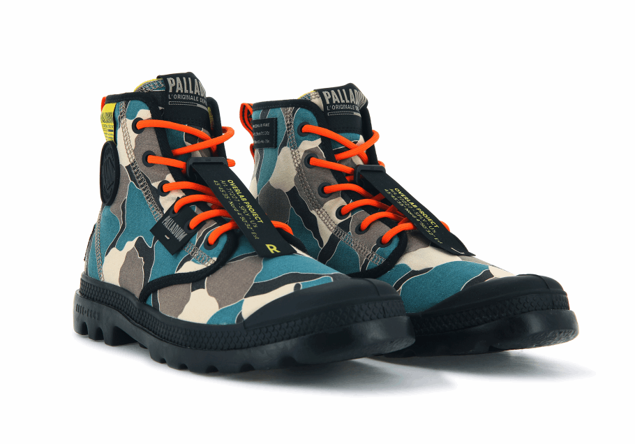 Palladium Pampa Lite Overlab Camuflagem Mar Do Norte Camuflagem