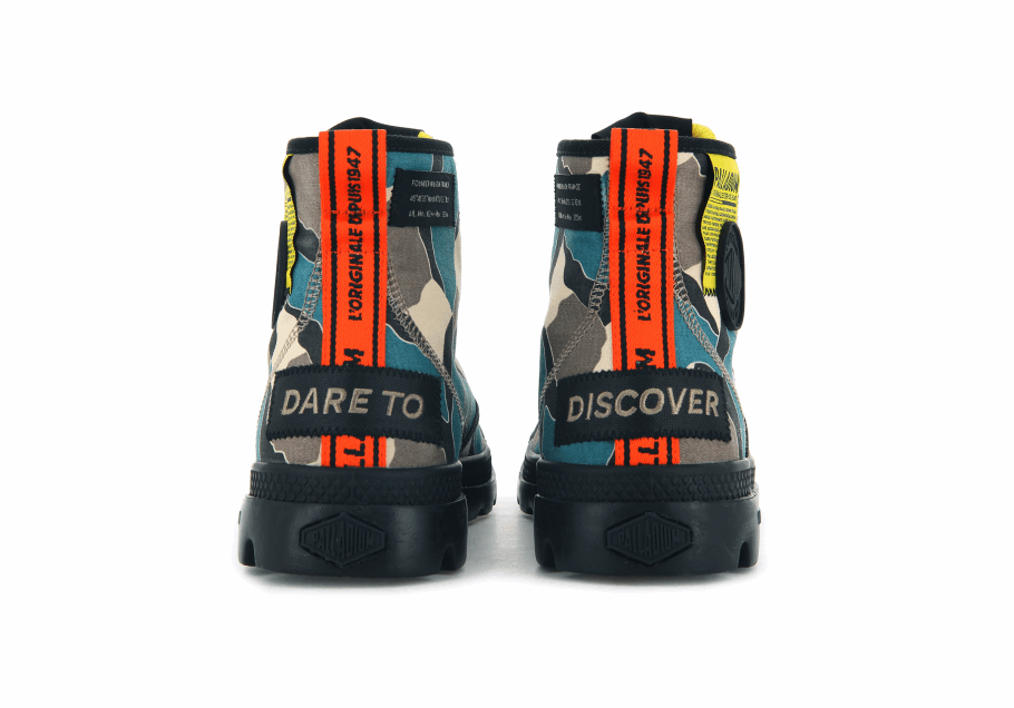 Palladium Pampa Lite Overlab Camuflagem Mar Do Norte Camuflagem