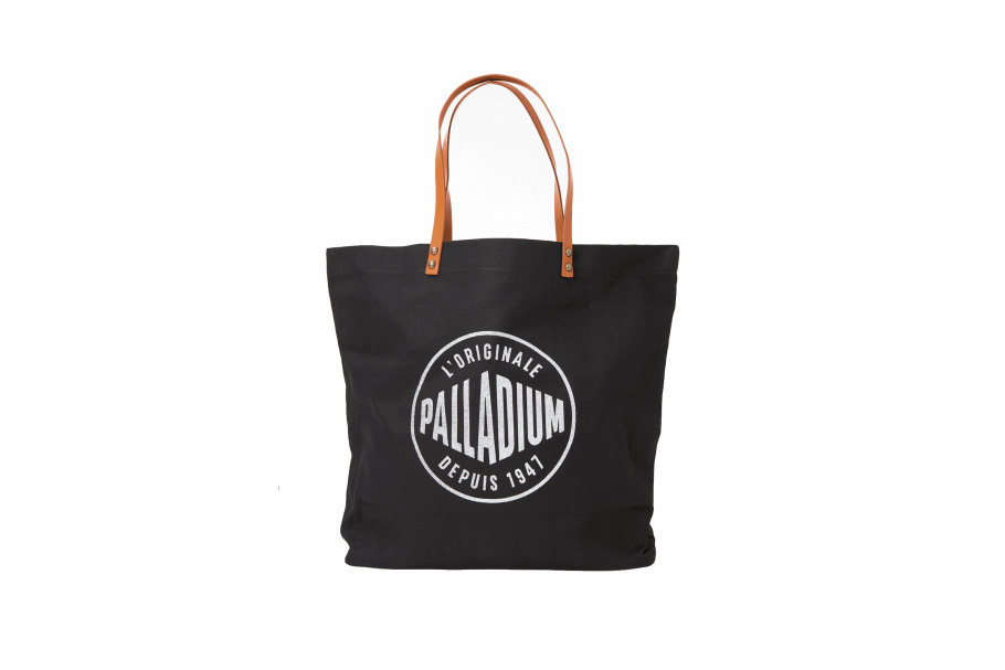 Bolsa Tote Com Logo Redondo De Paládio Preta