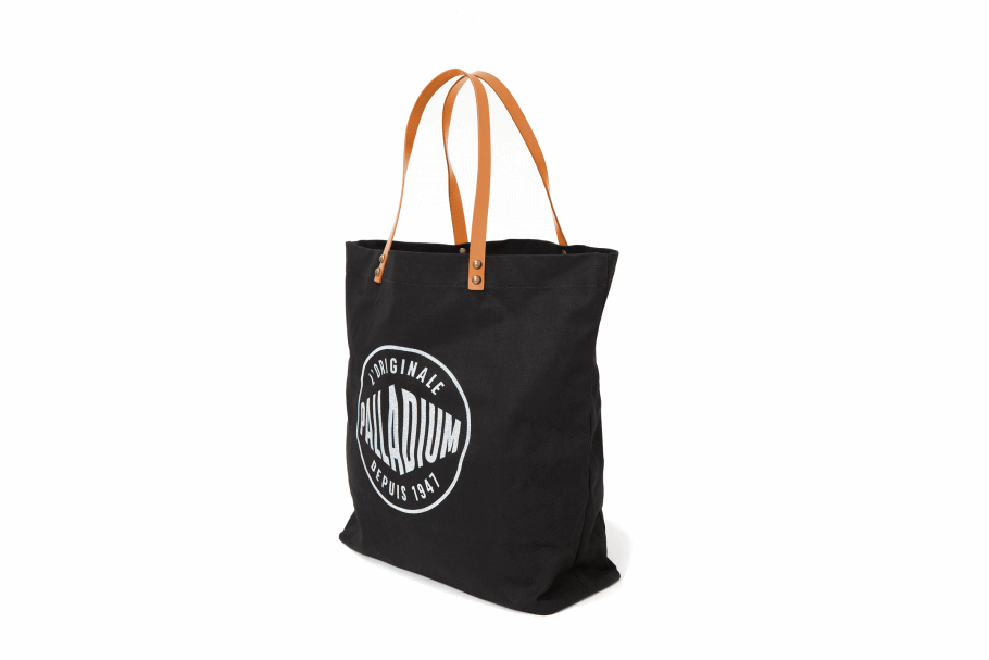 Bolsa Tote Com Logo Redondo De Paládio Preta