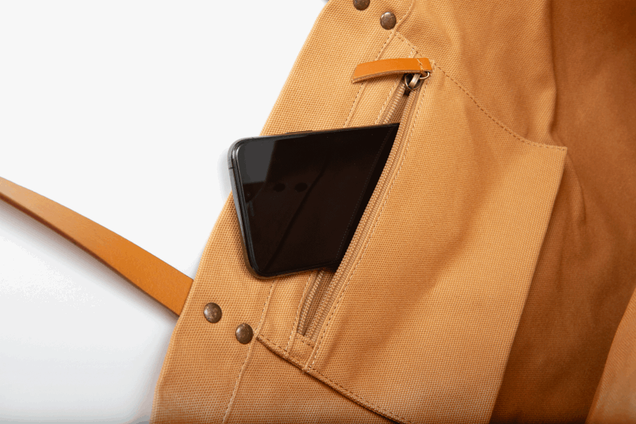 Bolsa Tote Com Logotipo Redondo De Paládio Camelo