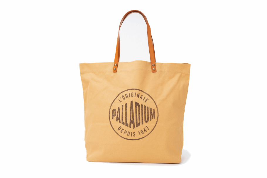 Bolsa Tote Com Logotipo Redondo De Paládio Camelo