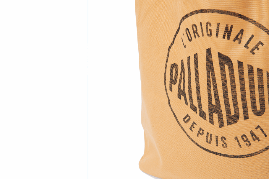 Bolsa Tote Com Logotipo Redondo De Paládio Camelo