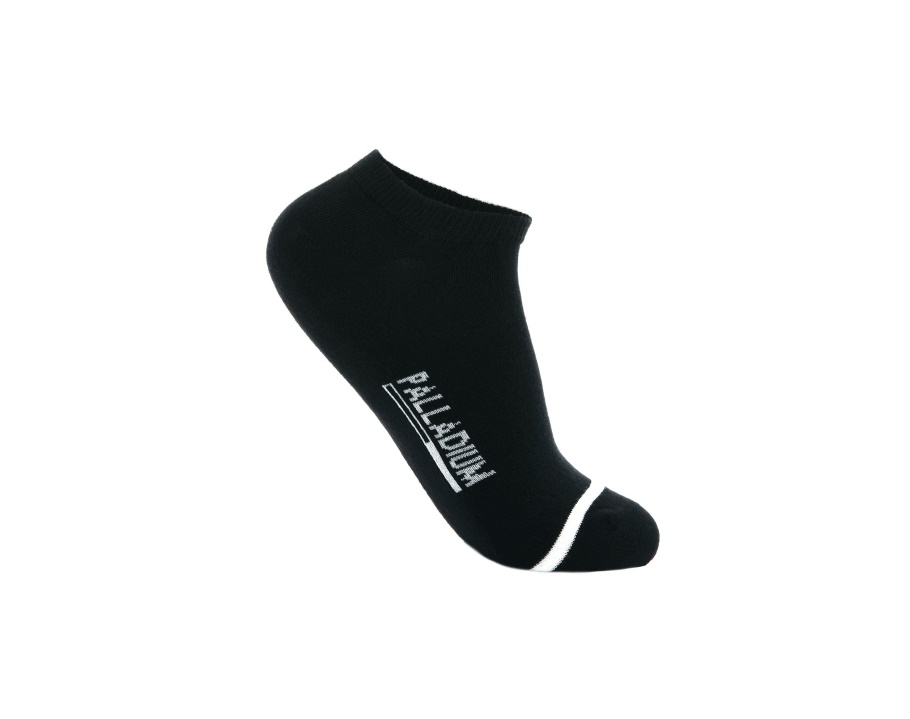 Tornozelo Básico Feminino Paládio Branco Preto